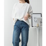 オーバーサイズコットンパネルTシャツ | atONE | 詳細画像1