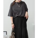 オーバーサイズコットンパネルTシャツ | atONE | 詳細画像24