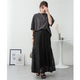 オーバーサイズコットンパネルTシャツ | atONE | 詳細画像30