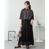 オーバーサイズコットンパネルTシャツ | atONE | 詳細画像31