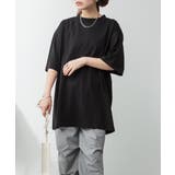 オーバーサイズコットンパネルTシャツ | atONE | 詳細画像46