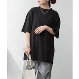 オーバーサイズコットンパネルTシャツ | atONE | 詳細画像47