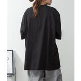 オーバーサイズコットンパネルTシャツ | atONE | 詳細画像49