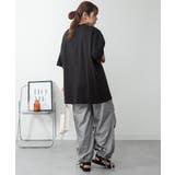 オーバーサイズコットンパネルTシャツ | atONE | 詳細画像55