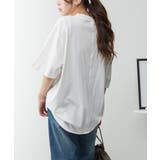 オーバーサイズコットンパネルTシャツ | atONE | 詳細画像5