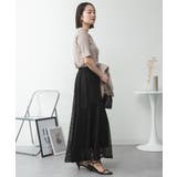 キーネックコットン5分袖トップス | atONE | 詳細画像21