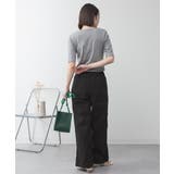 キーネックコットン5分袖トップス | atONE | 詳細画像33