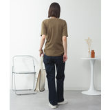 キーネックコットン5分袖トップス | atONE | 詳細画像56