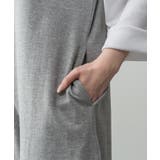 ミニ裏毛ディープVネックコットンジャンプスーツ | atONE | 詳細画像62