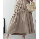 ドロストシャーリングVネックワンピース | atONE | 詳細画像15 