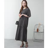 ドロストシャーリングVネックワンピース | atONE | 詳細画像18 