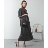 ドロストシャーリングVネックワンピース | atONE | 詳細画像23 