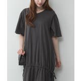 ドロストシャーリングVネックワンピース | atONE | 詳細画像25 