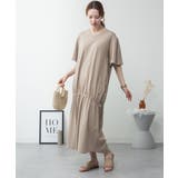 ドロストシャーリングVネックワンピース | atONE | 詳細画像2 