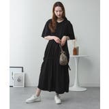 ドロストシャーリングVネックワンピース | atONE | 詳細画像32 