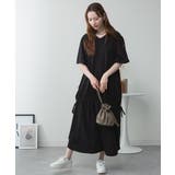 ドロストシャーリングVネックワンピース | atONE | 詳細画像35 