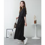 ドロストシャーリングVネックワンピース | atONE | 詳細画像36 