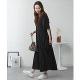 ドロストシャーリングVネックワンピース | atONE | 詳細画像37 