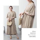 ドロストシャーリングVネックワンピース | atONE | 詳細画像46 