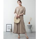 ドロストシャーリングVネックワンピース | atONE | 詳細画像7 