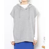 ミニ裏毛ノースリーブパーカー | atONE | 詳細画像13