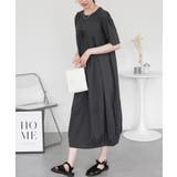 半袖バルーンロングワンピース | atONE | 詳細画像19 