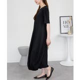 半袖バルーンロングワンピース | atONE | 詳細画像6 