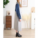 ミニ裏毛ノーカラーリラックスロングベスト | atONE | 詳細画像17 