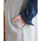 ミニ裏毛ノーカラーリラックスロングベスト | atONE | 詳細画像21 