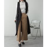 ミニ裏毛ノーカラーリラックスロングベスト | atONE | 詳細画像23 