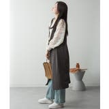 ミニ裏毛ノーカラーリラックスロングベスト | atONE | 詳細画像33 