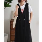 ミニ裏毛ノーカラーリラックスロングベスト | atONE | 詳細画像3 