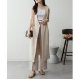 ミニ裏毛ノーカラーリラックスロングベスト | atONE | 詳細画像41 