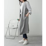 ミニ裏毛ノーカラーリラックスロングベスト | atONE | 詳細画像46 