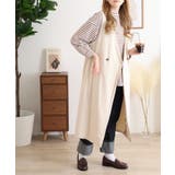 ミニ裏毛ノーカラーリラックスロングベスト | atONE | 詳細画像5 