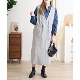 ミニ裏毛ノーカラーリラックスロングベスト | atONE | 詳細画像7 