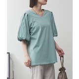 コットンパフスリーブTシャツ | atONE | 詳細画像23 