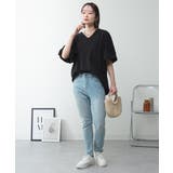 コットンパフスリーブTシャツ | atONE | 詳細画像46 