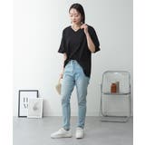 コットンパフスリーブTシャツ | atONE | 詳細画像48 