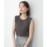 ラウンドネックノースリーブトップス | atONE | 詳細画像11 