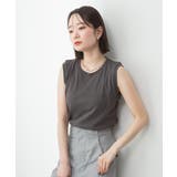 ラウンドネックノースリーブトップス | atONE | 詳細画像12 