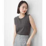 ラウンドネックノースリーブトップス | atONE | 詳細画像13 