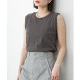 ラウンドネックノースリーブトップス | atONE | 詳細画像15 