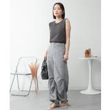 ラウンドネックノースリーブトップス | atONE | 詳細画像17 