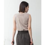 ラウンドネックノースリーブトップス | atONE | 詳細画像23 