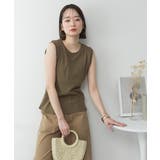 ラウンドネックノースリーブトップス | atONE | 詳細画像31 