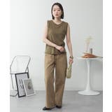 ラウンドネックノースリーブトップス | atONE | 詳細画像36 