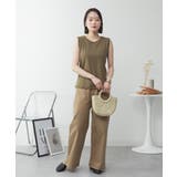 ラウンドネックノースリーブトップス | atONE | 詳細画像38 