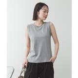 ラウンドネックノースリーブトップス | atONE | 詳細画像42 