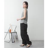 ラウンドネックノースリーブトップス | atONE | 詳細画像48 